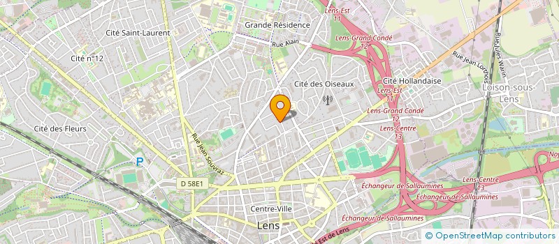 localisation de l'entreprise MADAME ELISE KAPLAN SALAOUATCHI  LENS