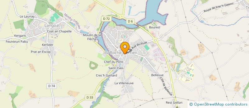 localisation de l'entreprise MADAME ELISE KASTNER  LA ROCHE-JAUDY