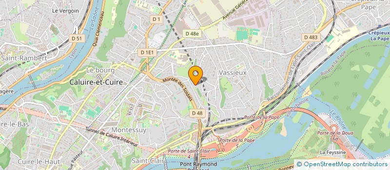 localisation de l'entreprise MADAME ELISE KLOTZ  CALUIRE-ET-CUIRE