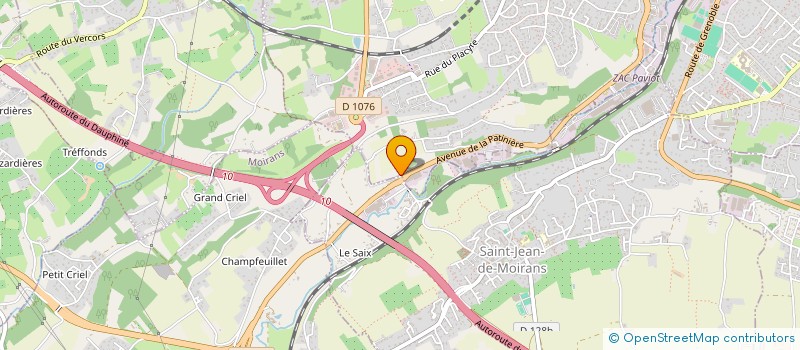 localisation de l'entreprise MADAME ELISE KRZEMINSKI  VOIRON