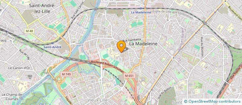 localisation de l'entreprise MADAME ELISE KUC à LA MADELEINE