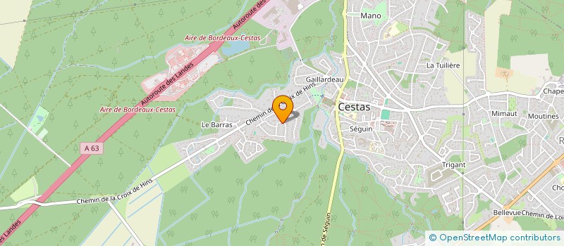 localisation de l'entreprise MADAME ELISE LAFAYE  CESTAS