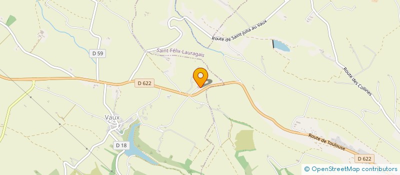 localisation de l'entreprise MADAME ELISE LASSERRE  VAUX