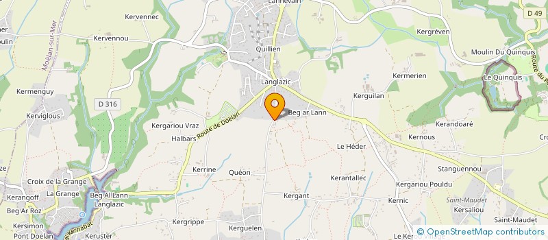 localisation de l'entreprise MADAME ELISE LAURANCY à CLOHARS-CARNOET