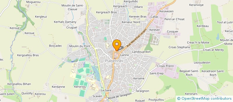 localisation de l'entreprise MADAME ELISE LE GAC  PLABENNEC