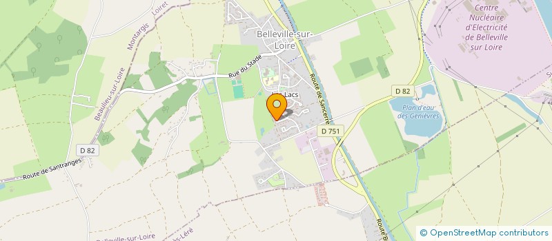 localisation de l'entreprise MADAME ELISE LE GALL  BELLEVILLE-SUR-LOIRE