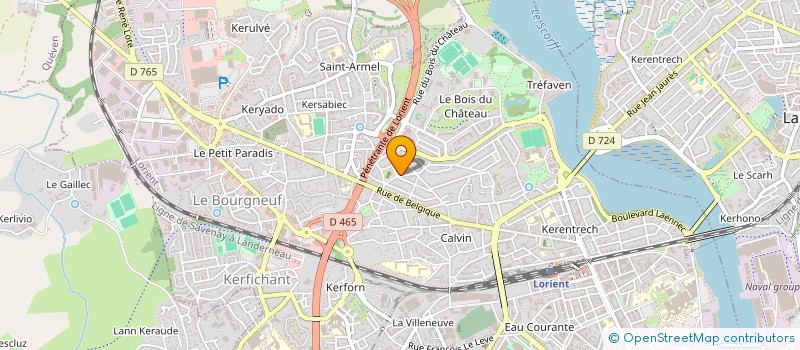 localisation de l'entreprise MADAME ELISE LE HEIN  LORIENT