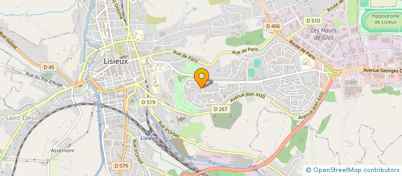 localisation de l'entreprise MADAME ELISE LECOMTE  LISIEUX