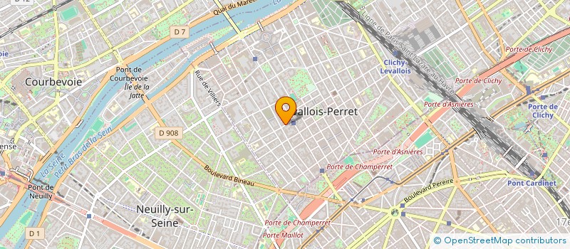 localisation de l'entreprise MADAME ELISE LEPINE à LEVALLOIS-PERRET