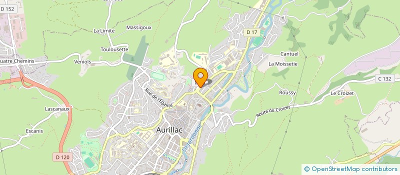 localisation de l'entreprise MADAME ELISE LINARD à AURILLAC