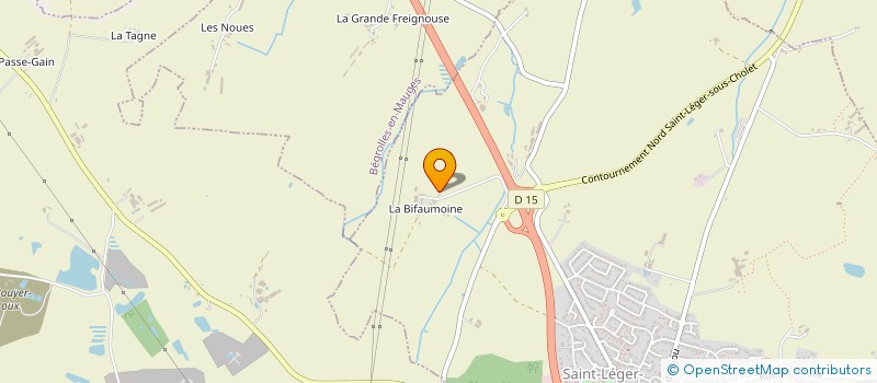 localisation de l'entreprise MADAME ELISE LUCAS  SAINT-LEGER-SOUS-CHOLET