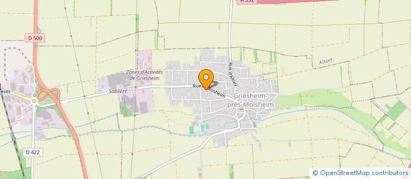 localisation de l'entreprise MADAME ELISE MAETZ  GRIESHEIM-PRES-MOLSHEIM