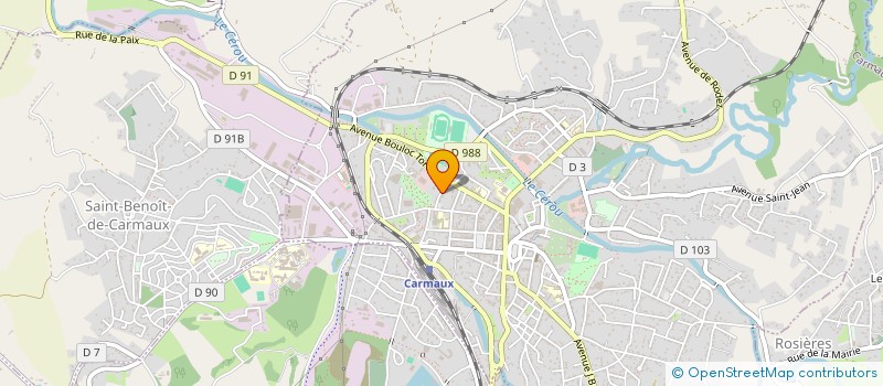 localisation de l'entreprise MADAME ELISE MALGOUYRES  CARMAUX