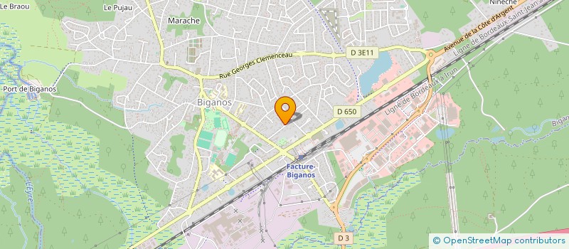 localisation de l'entreprise MADAME ELISE MALNOURY  BIGANOS