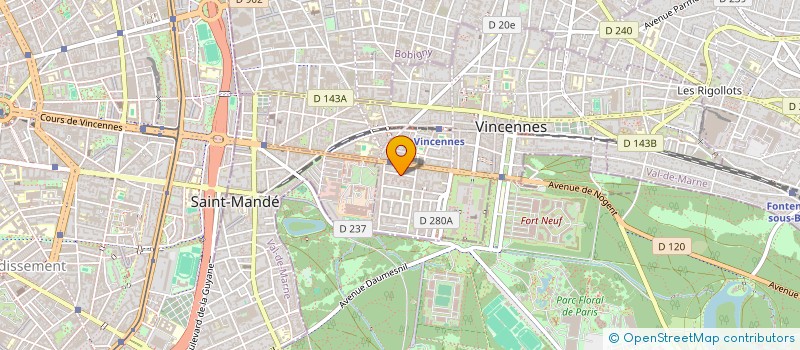 localisation de l'entreprise MADAME ELISE MARCHAND à VINCENNES