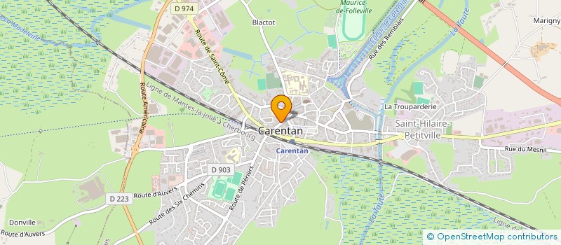 localisation de l'entreprise MADAME ELISE MAUGER à CARENTAN-LES-MARAIS