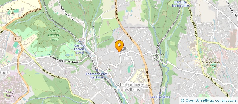 localisation de l'entreprise MADAME ELISE MENNESSIER  POISY