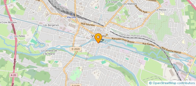 localisation de l'entreprise MADAME ELISE MICHAUDEL  VIERZON