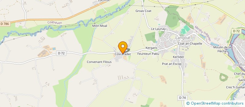 localisation de l'entreprise MADAME ELISE MONTREER  LANGOAT