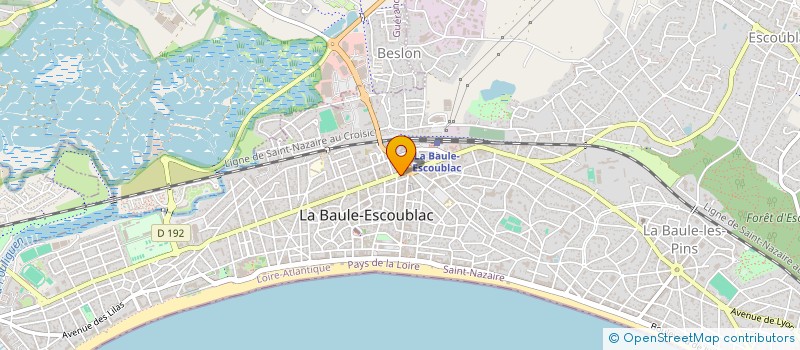 localisation de l'entreprise MADAME ELISE MOREAU à LA BAULE-ESCOUBLAC