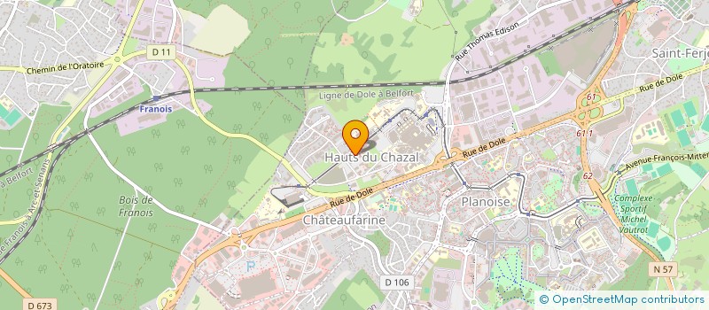 localisation de l'entreprise MADAME ELISE MORER  BESANCON