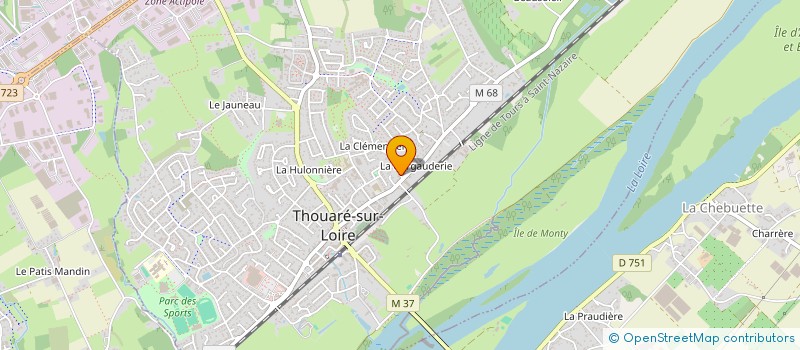 localisation de l'entreprise MADAME ELISE MORINIERE  THOUARE-SUR-LOIRE