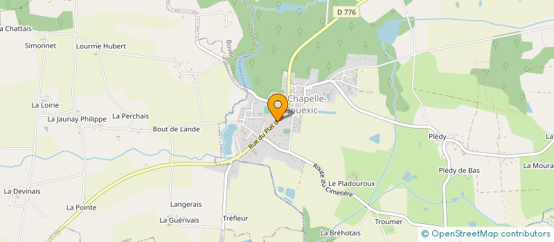 localisation de l'entreprise MADAME ELISE MORNET  LA CHAPELLE-BOUEXIC