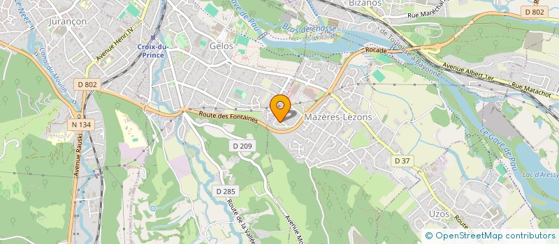 localisation de l'entreprise MADAME ELISE MOUGIN  MAZERES-LEZONS