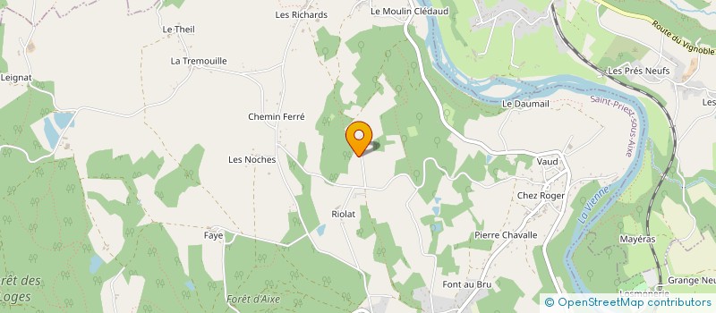 localisation de l'entreprise MADAME ELISE NADAUD à SAINT-PRIEST-SOUS-AIXE