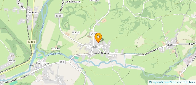 localisation de l'entreprise MADAME ELISE NERVE  BEAULIEU