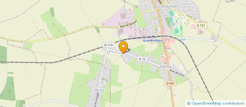 localisation de l'entreprise MADAME ELISE OGER  HALLOY