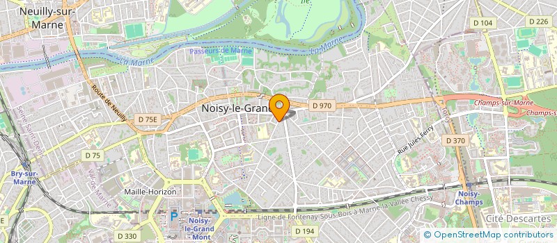 localisation de l'entreprise MADAME ELISE PENNANEC'H  NOISY-LE-GRAND