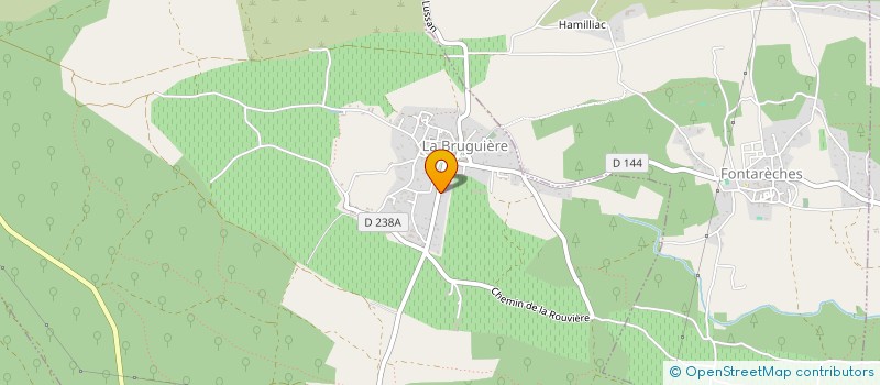 localisation de l'entreprise MADAME ELISE PERRIER  LA BRUGUIERE