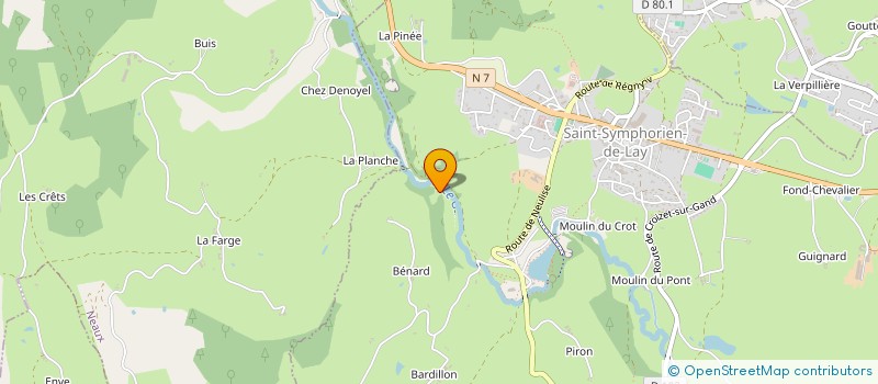 localisation de l'entreprise MADAME ELISE PERRIN  SAINT-SYMPHORIEN-DE-LAY