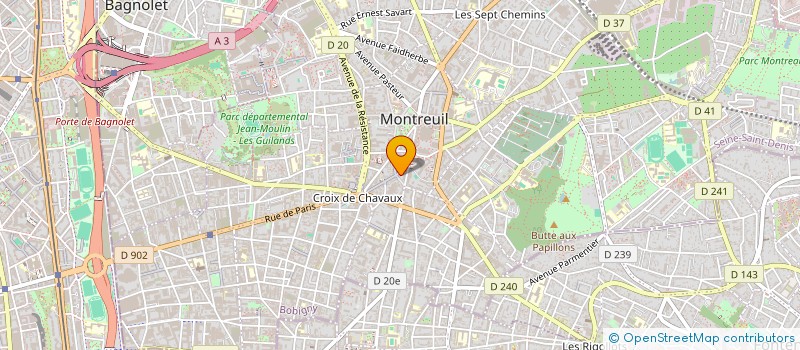 localisation de l'entreprise MADAME ELISE PHILIPPE à MONTREUIL