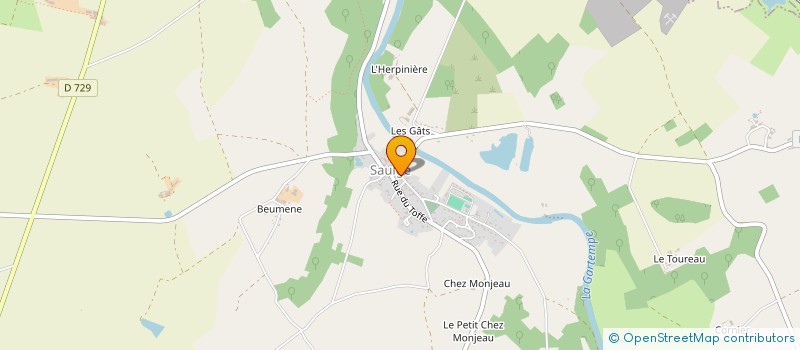 localisation de l'entreprise MADAME ELISE PIERRET à SAULGE