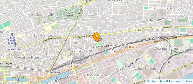 localisation de l'entreprise MADAME ELISE PIGEOLAT  LE HAVRE