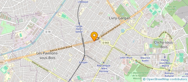 localisation de l'entreprise MADAME ELISE PINCHEDE  LES PAVILLONS-SOUS-BOIS