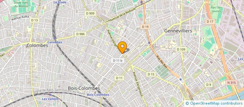 localisation de l'entreprise MADAME ELISE PONTI à BOIS-COLOMBES