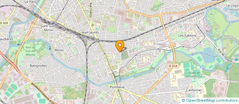 localisation de l'entreprise MADAME ELISE POTTIER  LE MANS