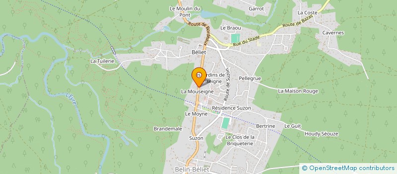 localisation de l'entreprise MADAME ELISE RANSINANGUE  BELIN BELIET