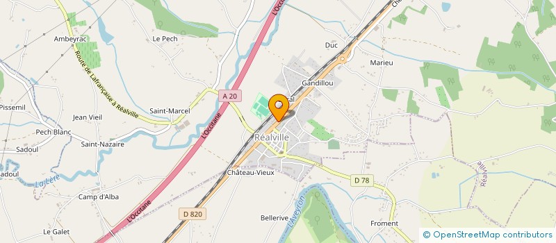 localisation de l'entreprise MADAME ELISE RENARD  REALVILLE