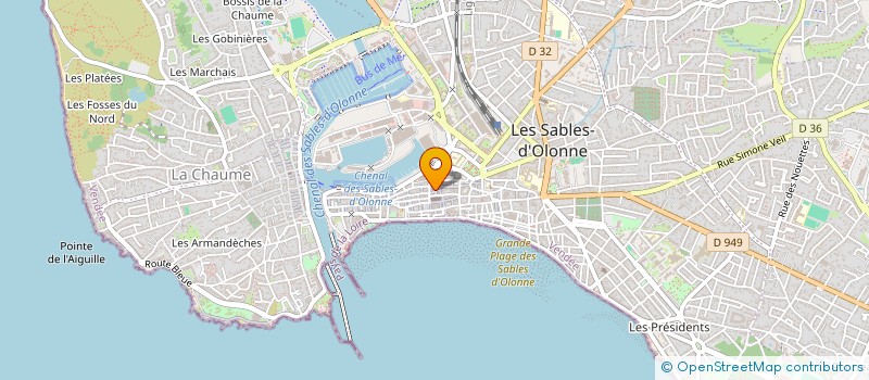localisation de l'entreprise MADAME ELISE RETUREAU à LES SABLES D'OLONNE