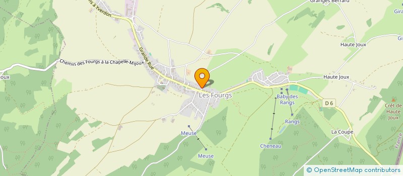 localisation de l'entreprise MADAME ELISE RIGOLOT  LES FOURGS