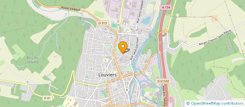 localisation de l'entreprise MADAME ELISE ROBIN  LOUVIERS