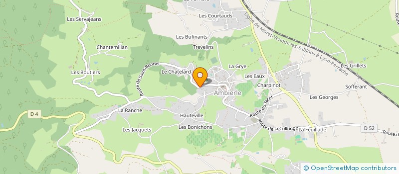 localisation de l'entreprise MADAME ELISE ROLLAND à AMBIERLE