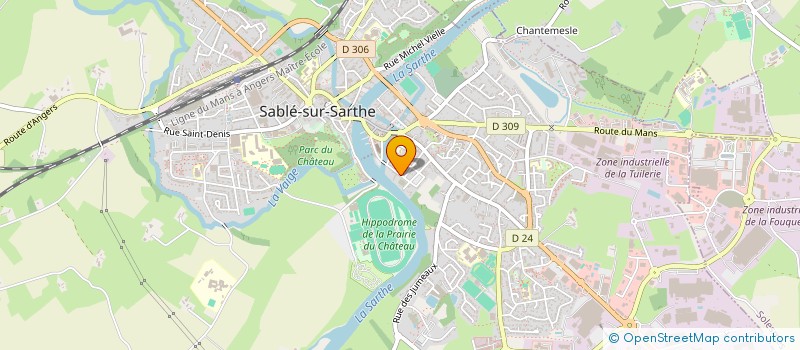 localisation de l'entreprise MADAME ELISE RONGER  SABLE SUR SARTHE