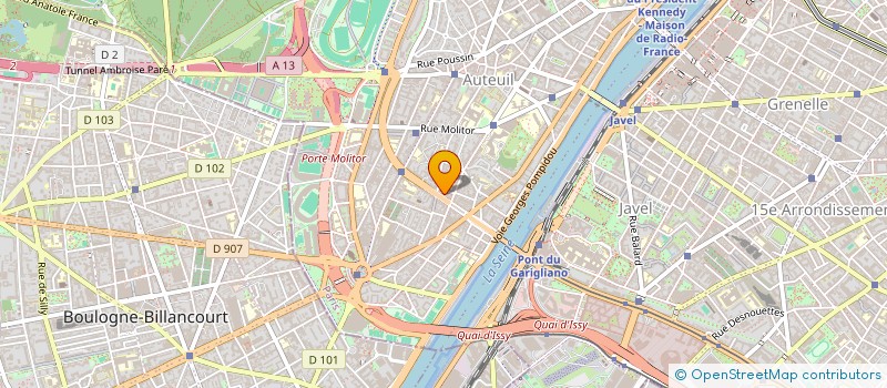 localisation de l'entreprise MADAME ELISE ROQUES-BOUGES à BOULOGNE-BILLANCOURT