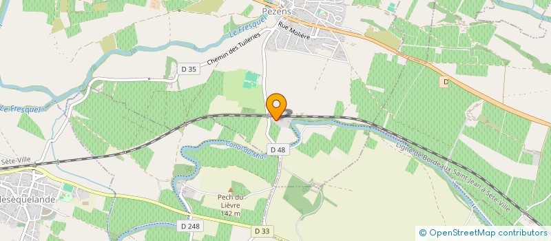 localisation de l'entreprise MADAME ELISE ROUSSEAU  PEZENS