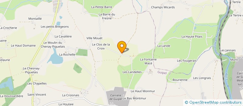 localisation de l'entreprise MADAME ELISE RUELLOT  TINTENIAC